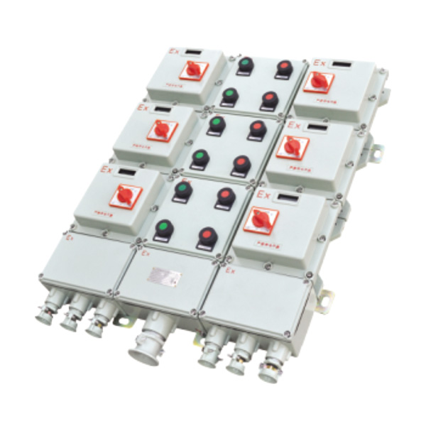 BXQ系列防爆動(dòng)力配電箱(電磁起動(dòng))特點(diǎn)：
<br>1、壓鑄鋁合金或鋼板焊接外殼，表面噴塑。
<br>2、適用于控制多臺(tái)電動(dòng)機(jī)，還可為照明或儀表配出電源。…